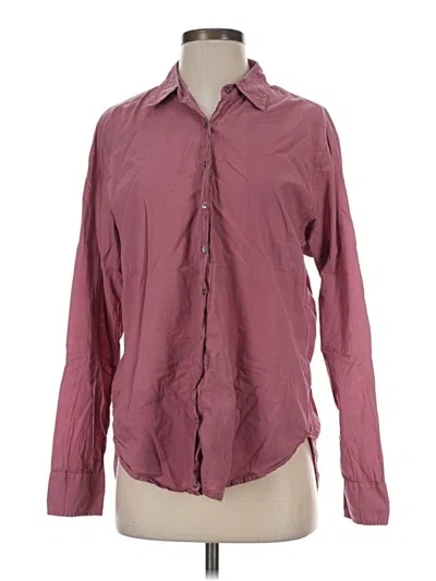 Pre-owned Xirena Long Sleeve Blouse In Burgundy