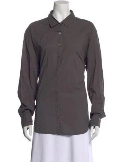 Pre-owned Xirena Long Sleeve Blouse In Gray