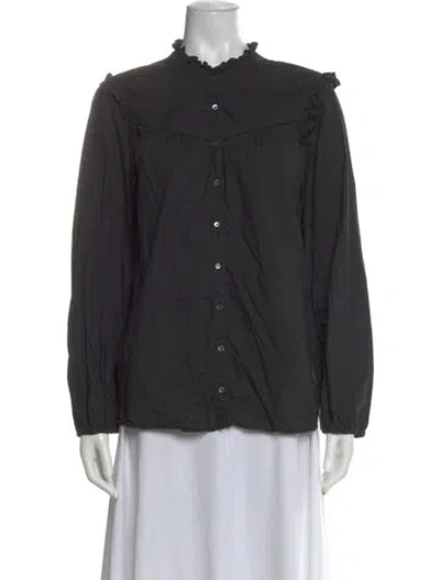 Pre-owned Xirena Long Sleeve Blouse In Gray