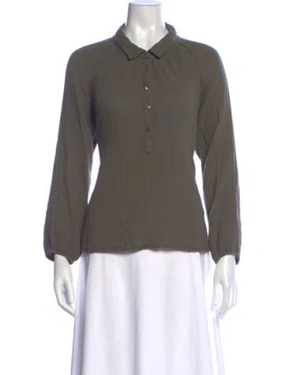 Pre-owned Xirena Long Sleeve Blouse In Gray