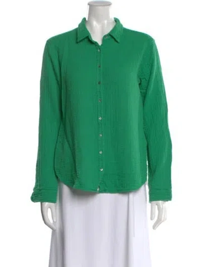 Pre-owned Xirena Long Sleeve Blouse In Green