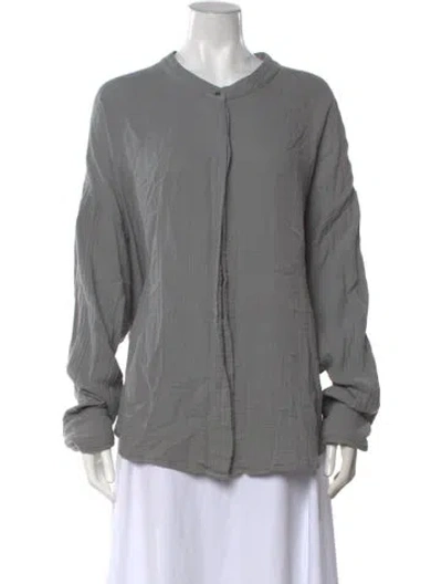 Pre-owned Xirena Long Sleeve Blouse In Grey