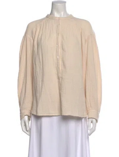 Pre-owned Xirena Long Sleeve Blouse In Neutral