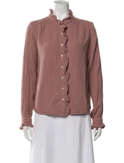 Pre-owned Xirena Long Sleeve Blouse In Neutral