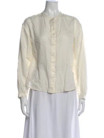 Pre-owned Xirena Long Sleeve Blouse In Neutral