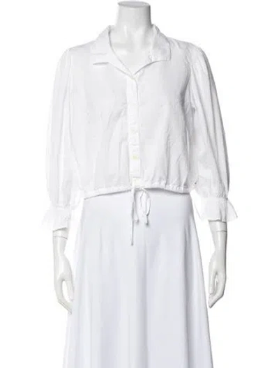 Pre-owned Xirena Long Sleeve Blouse In Neutral