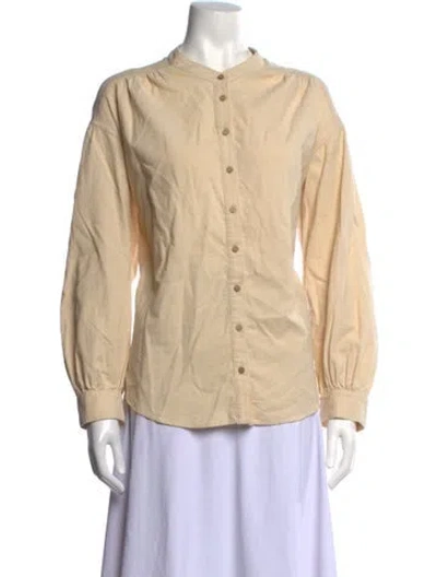 Pre-owned Xirena Long Sleeve Blouse In Neutrals