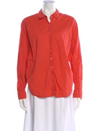 Pre-owned Xirena Long Sleeve Blouse In Orange