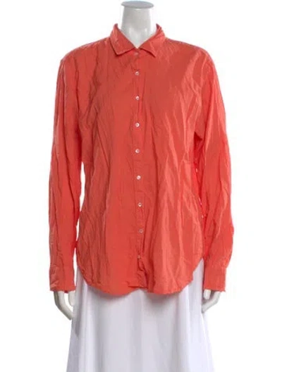 Pre-owned Xirena Long Sleeve Blouse In Orange