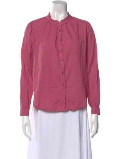 Pre-owned Xirena Long Sleeve Blouse In Pink