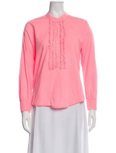 Pre-owned Xirena Long Sleeve Blouse In Pink