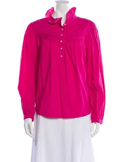 Pre-owned Xirena Long Sleeve Blouse In Pink