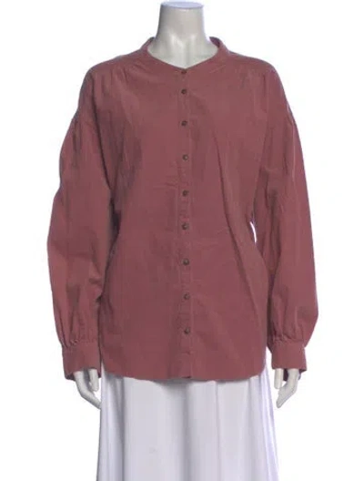 Pre-owned Xirena Long Sleeve Blouse In Pink