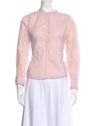 Pre-owned Xirena Long Sleeve Blouse In Pink