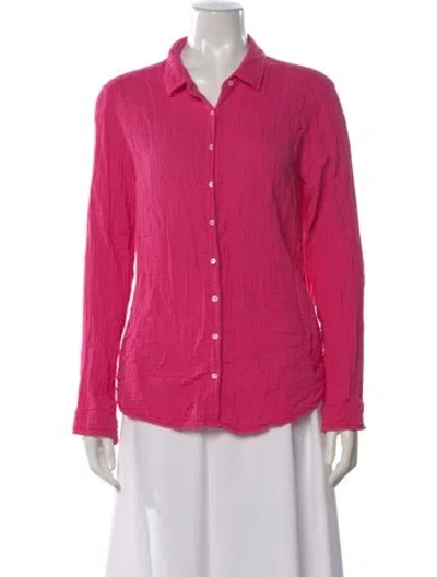 Pre-owned Xirena Long Sleeve Blouse In Pink