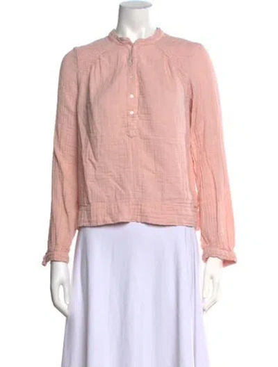 Pre-owned Xirena Long Sleeve Blouse In Pink