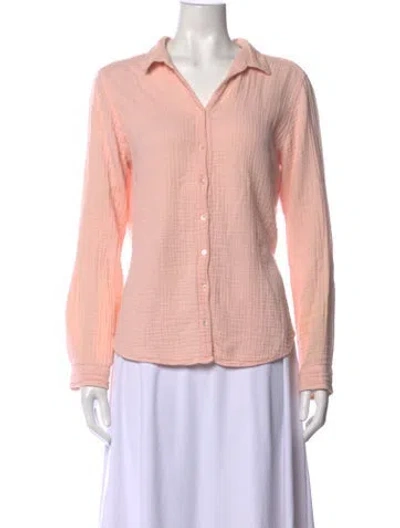 Pre-owned Xirena Long Sleeve Blouse In Pink