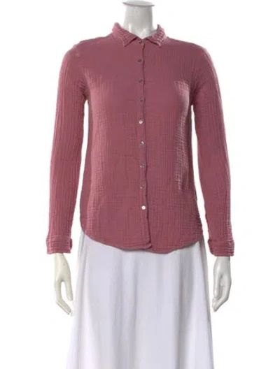 Pre-owned Xirena Long Sleeve Blouse In Pink