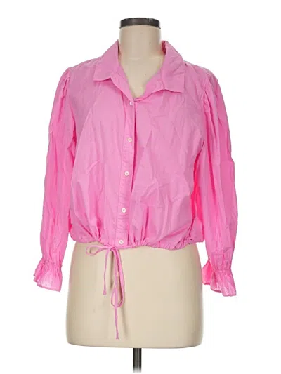 Xirena Long Sleeve Blouse In Pink