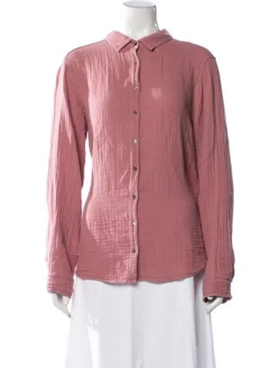 Pre-owned Xirena Long Sleeve Blouse In Pink