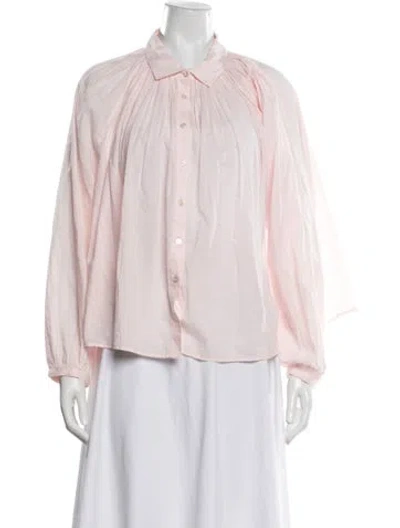 Pre-owned Xirena Long Sleeve Blouse In Pink