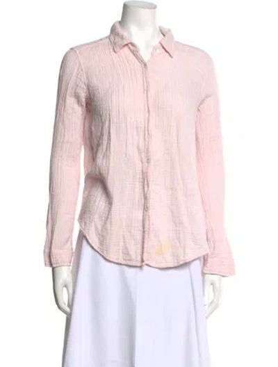 Pre-owned Xirena Long Sleeve Blouse In Pink