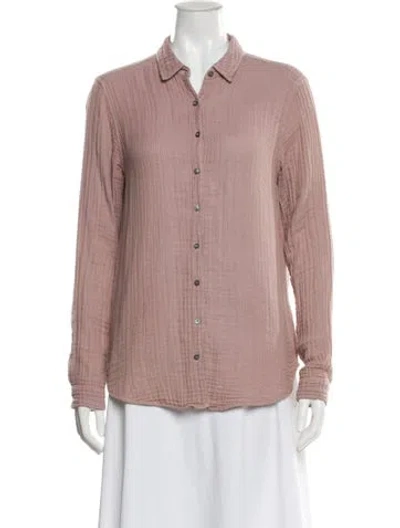 Pre-owned Xirena Long Sleeve Blouse In Purple