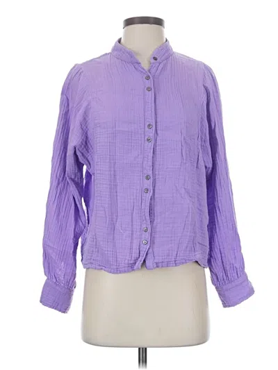 Pre-owned Xirena Long Sleeve Blouse In Purple