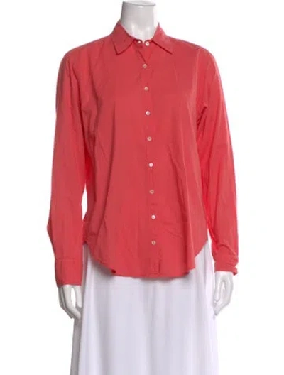 Pre-owned Xirena Long Sleeve Blouse In Red
