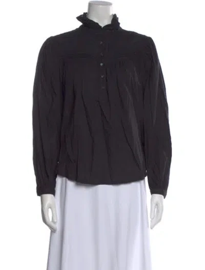 Pre-owned Xirena Long Sleeve Blouse W/ Tags In Black