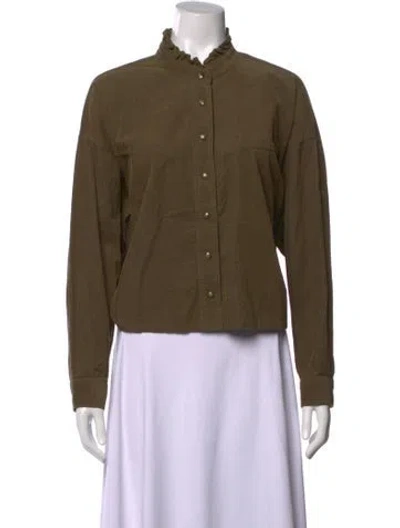 Pre-owned Xirena Long Sleeve Blouse W/ Tags In Green