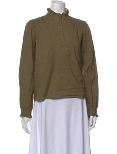 Pre-owned Xirena Long Sleeve Blouse W/ Tags In Green