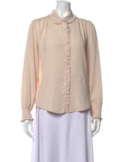 Pre-owned Xirena Long Sleeve Blouse W/ Tags In Neutrals