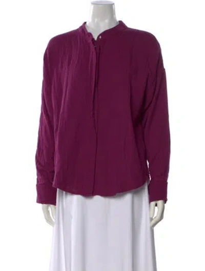 Pre-owned Xirena Long Sleeve Blouse W/ Tags In Purple