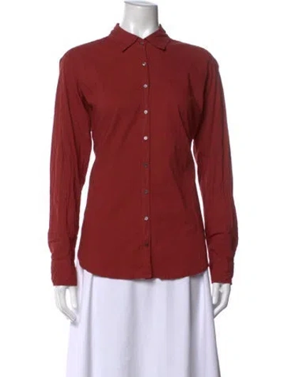 Pre-owned Xirena Long Sleeve Blouse W/ Tags In Red