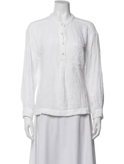 Pre-owned Xirena Long Sleeve Blouse W/ Tags In White