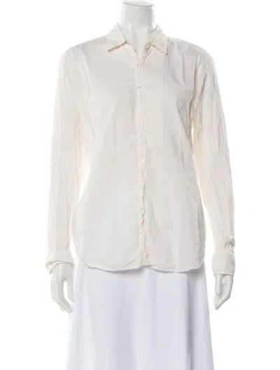 Pre-owned Xirena Long Sleeve Blouse In White