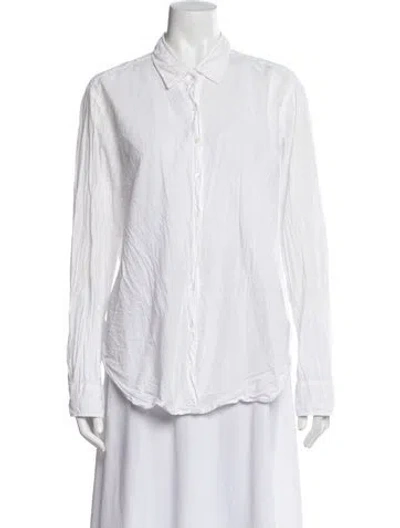 Pre-owned Xirena Long Sleeve Blouse In White