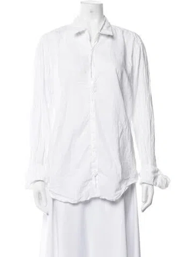 Pre-owned Xirena Long Sleeve Blouse In White