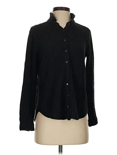 Pre-owned Xirena Long Sleeve Button Down Shirt In Black