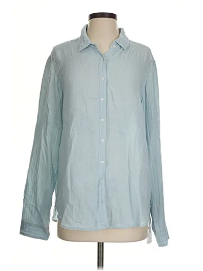 Pre-owned Xirena Long Sleeve Button Down Shirt In Blue