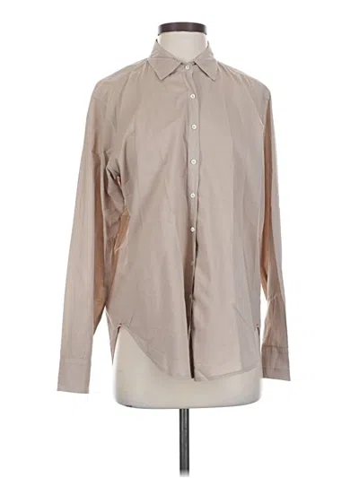 Pre-owned Xirena Long Sleeve Button Down Shirt In Brown