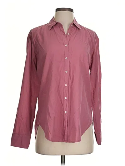 Pre-owned Xirena Long Sleeve Button Down Shirt In Burgundy