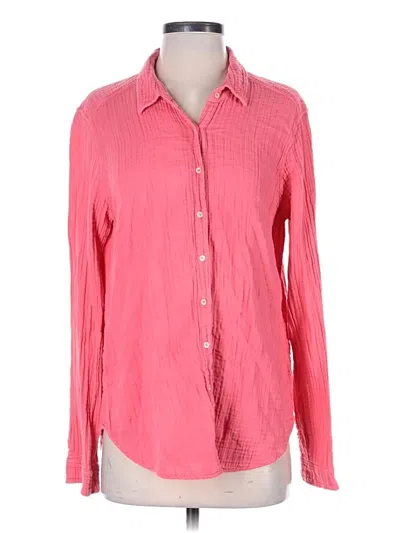 Pre-owned Xirena Long Sleeve Button Down Shirt In Pink