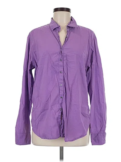 Pre-owned Xirena Long Sleeve Button Down Shirt In Purple
