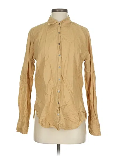 Pre-owned Xirena Long Sleeve Button Down Shirt In Tan