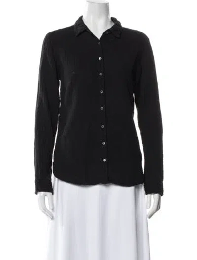 Pre-owned Xirena Long Sleeve Button-up Top In Blue