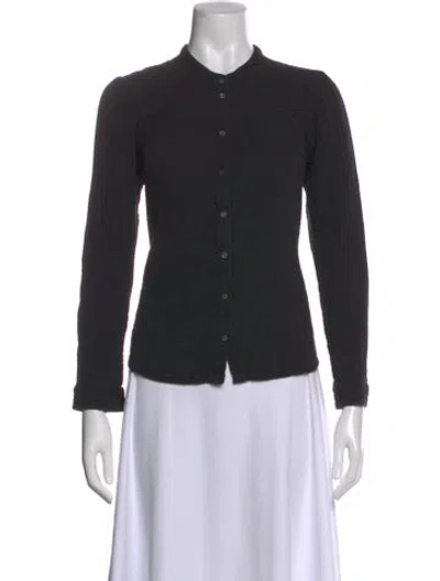 Pre-owned Xirena Long Sleeve Button-up Top In Blue