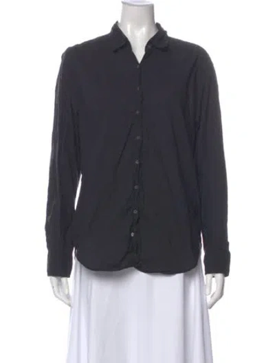Pre-owned Xirena Long Sleeve Button-up Top In Gray