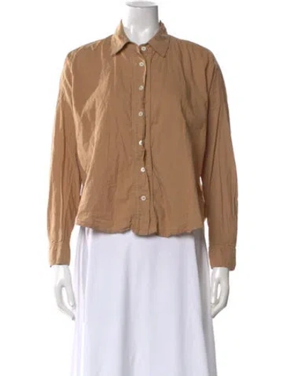 Pre-owned Xirena Long Sleeve Button-up Top In Neutral